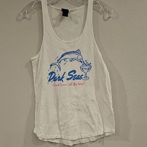 White Tank Top for Fish Enthusiasts